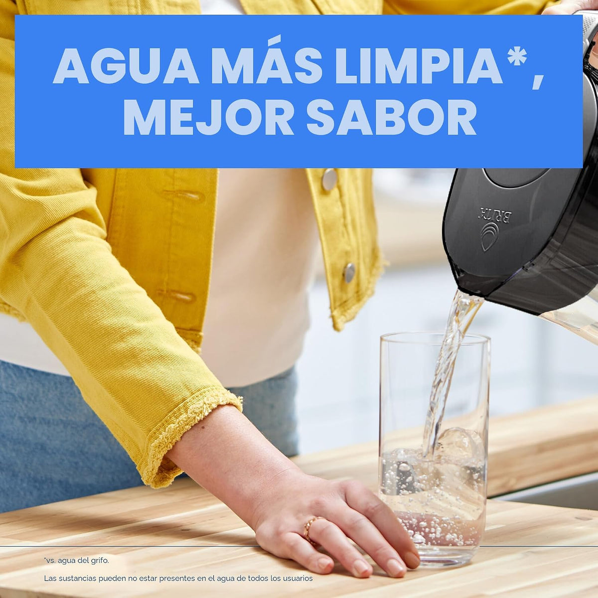 Brita - Jarra grande con filtro de agua para agua potable y grifo c...