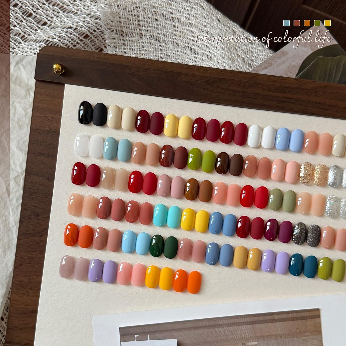 GAOY Juego de 60 esmaltes de uñas de gel, 55 colores para todas las...