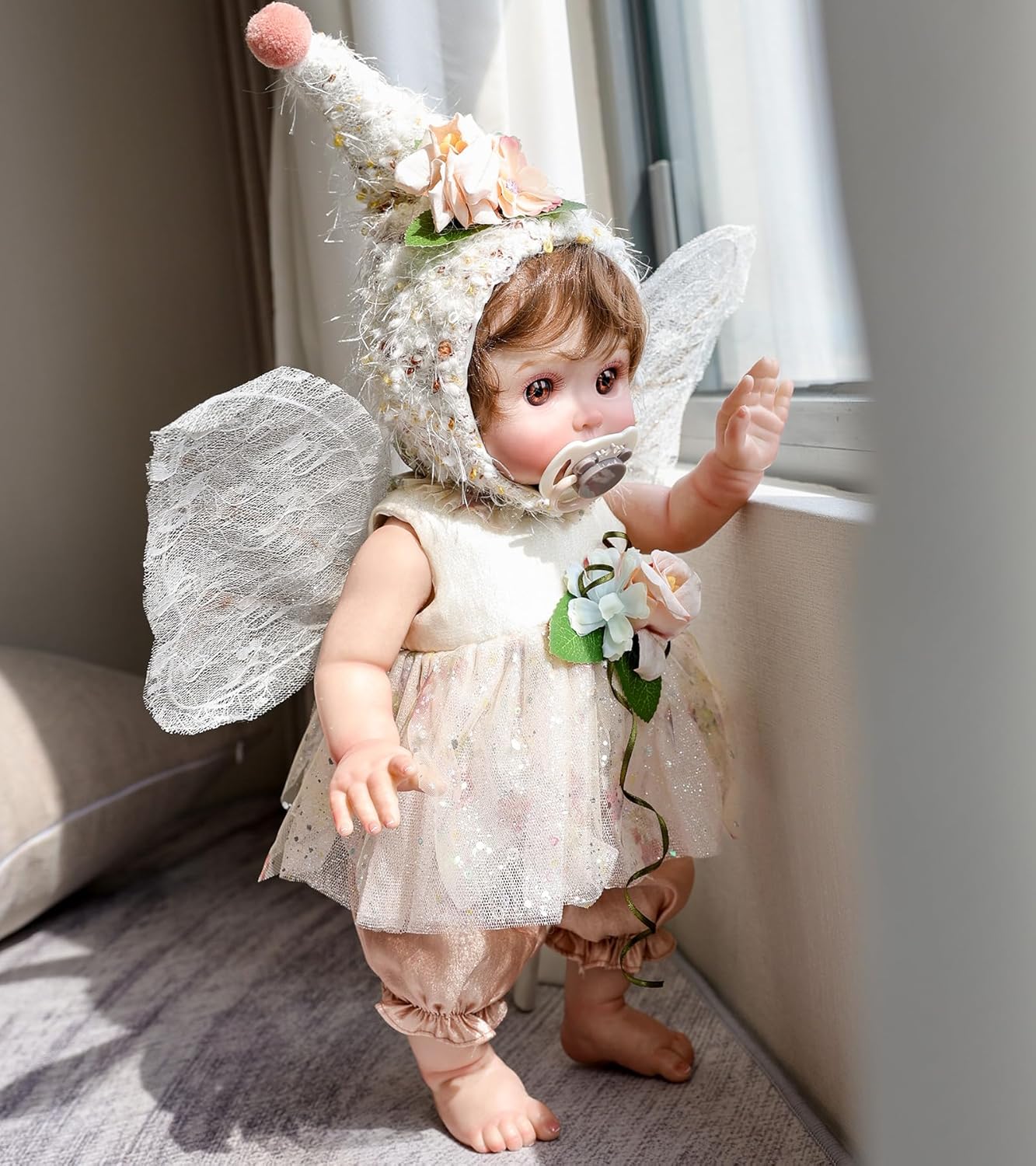 Cloveray Muñeca de bebé, muñecas de bebé Reborn de 18 pulgadas \u20...