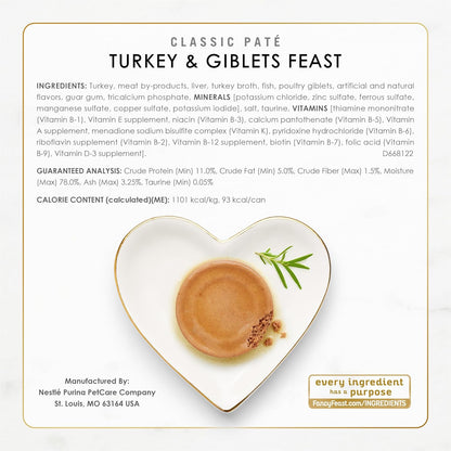 Fancy Feast Poultry and Beef Feast Classic Pate Collection - Paquet...