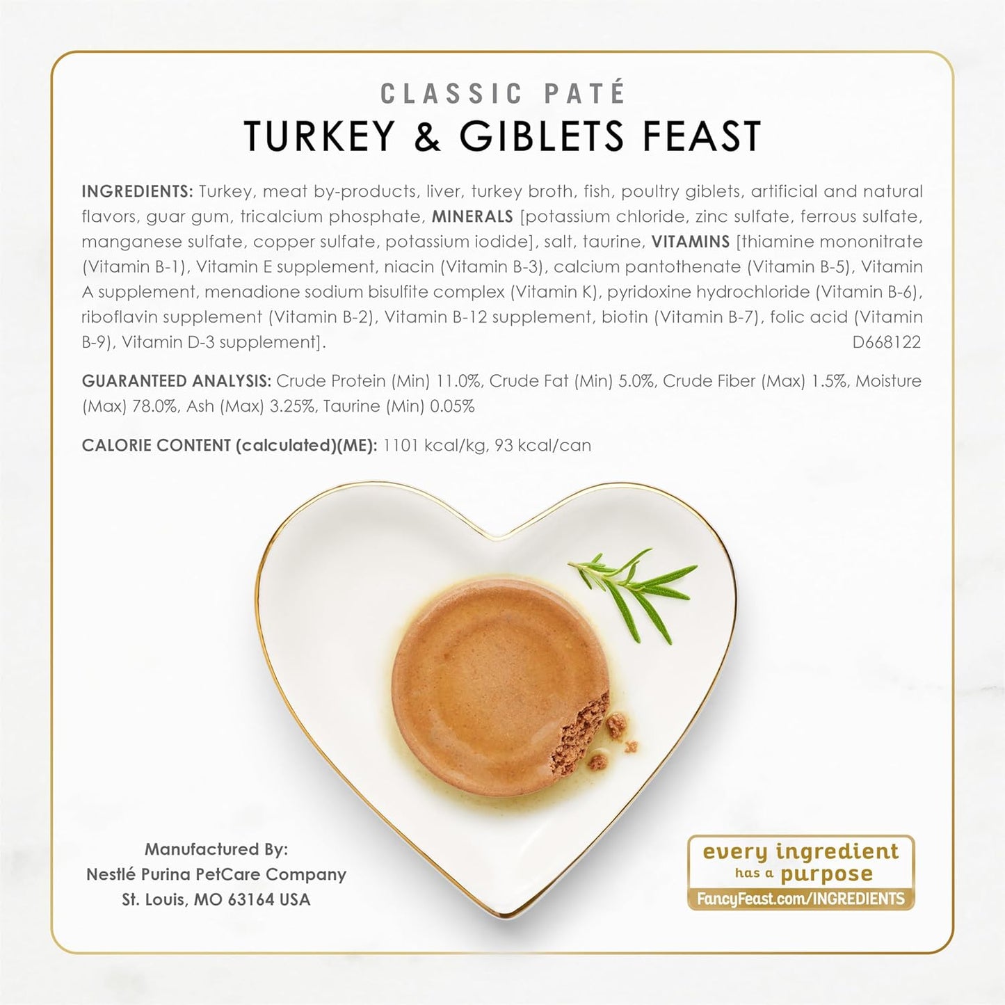 Fancy Feast Poultry and Beef Feast Classic Pate Collection - Paquet...