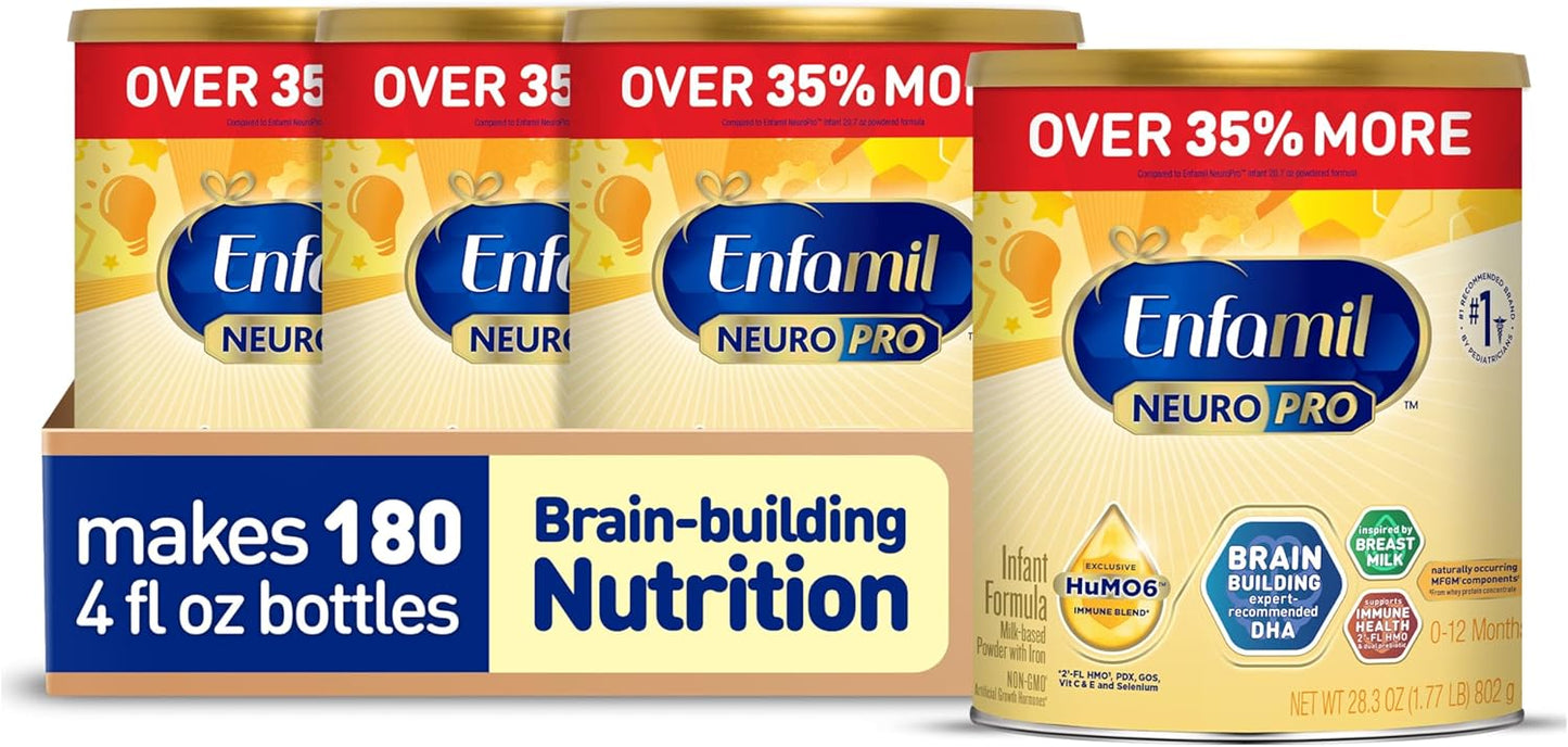Enfamil NeuroPro Fórmula para Bebés, Dúo de DHA y MFGM para Apoyar...