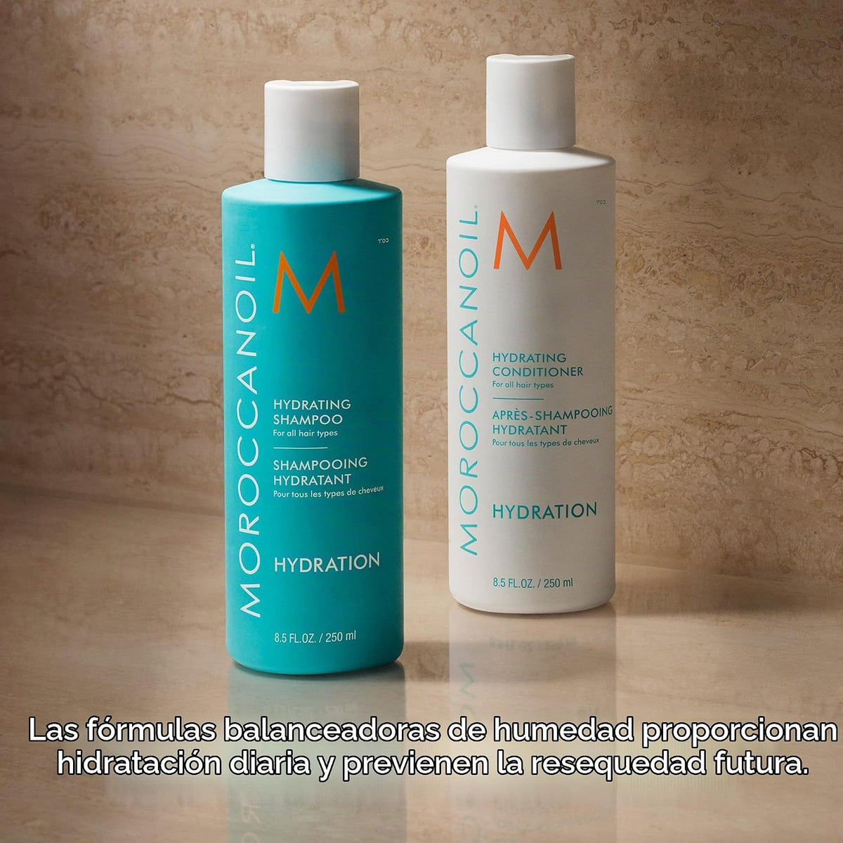 Moroccanoil Hydrate &amp; Shine Hair Set | Set de champú, acondicio...