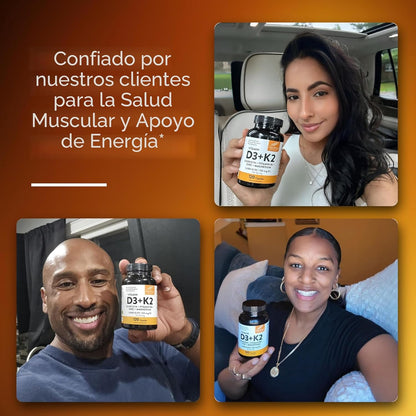 Sandhu's Vitamina D3 K2 Magnesio 5000 UI, 120 mcg K2 Cápsulas 1...