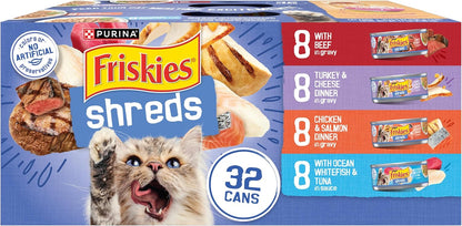 Purina Friskies - Paquete variado de alimentos húmedos para gatos e...