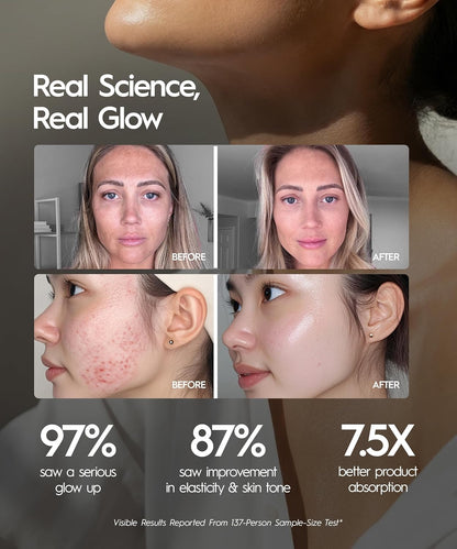 REVO Genie - Masajeador de belleza facial y cuello 3 en 1 con calor...