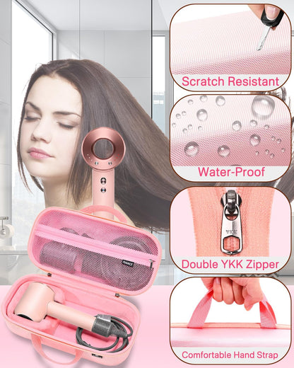 Estuche de almacenamiento rígido RAIACE compatible con secador de p...