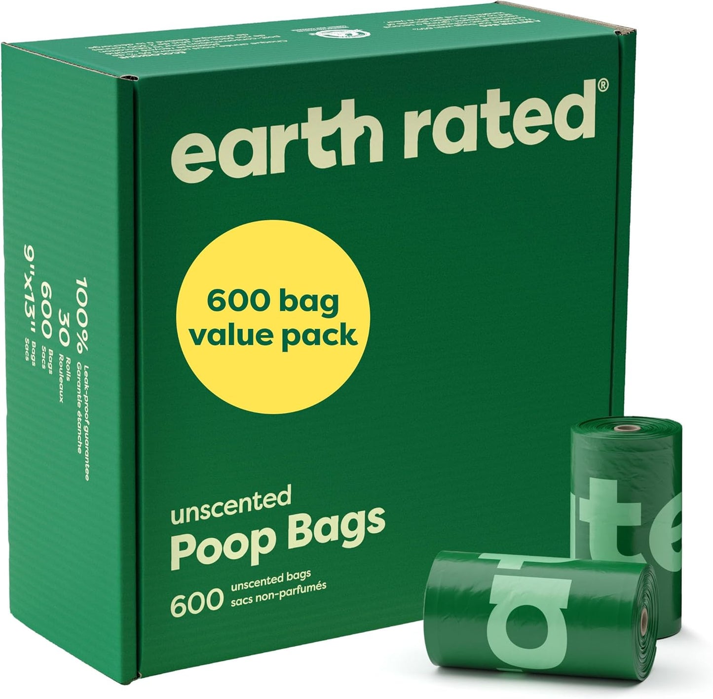 Earth Rated - Bolsas para excremento de perro, bolsas extra gruesas...