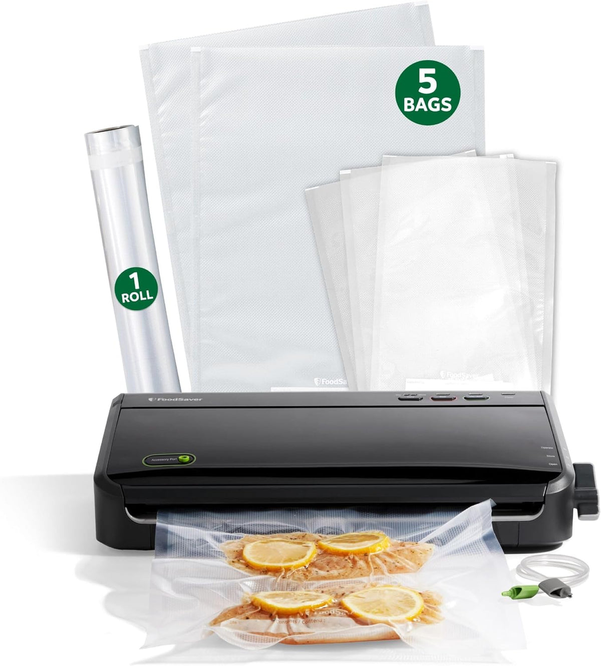 Máquina Selladora al Vacío FoodSaver, Detección Automática de Bolsa...