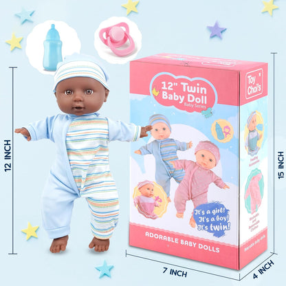 Muñecas bebés gemelas de Toy Choi's - Muñecas de 12 pulgadas co...