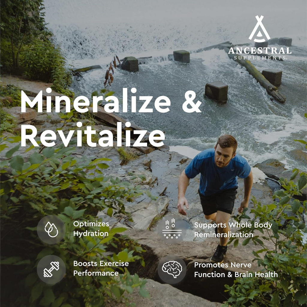 Ancestral Supplements Minerales y electrolitos con magnesio, potasi...