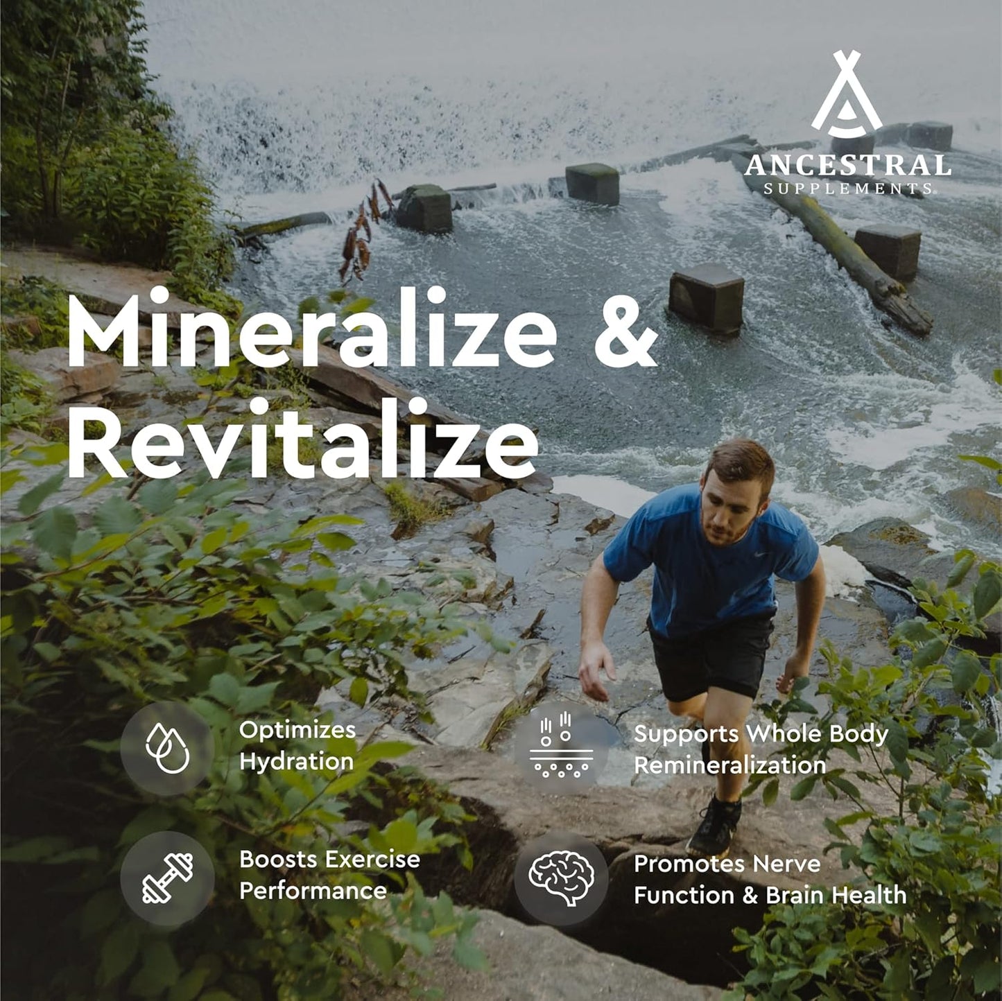 Ancestral Supplements Minerales y electrolitos con magnesio, potasi...