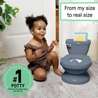 Ingenuity My Size Potty Pro en azul, inodoro de entrenamiento infan...