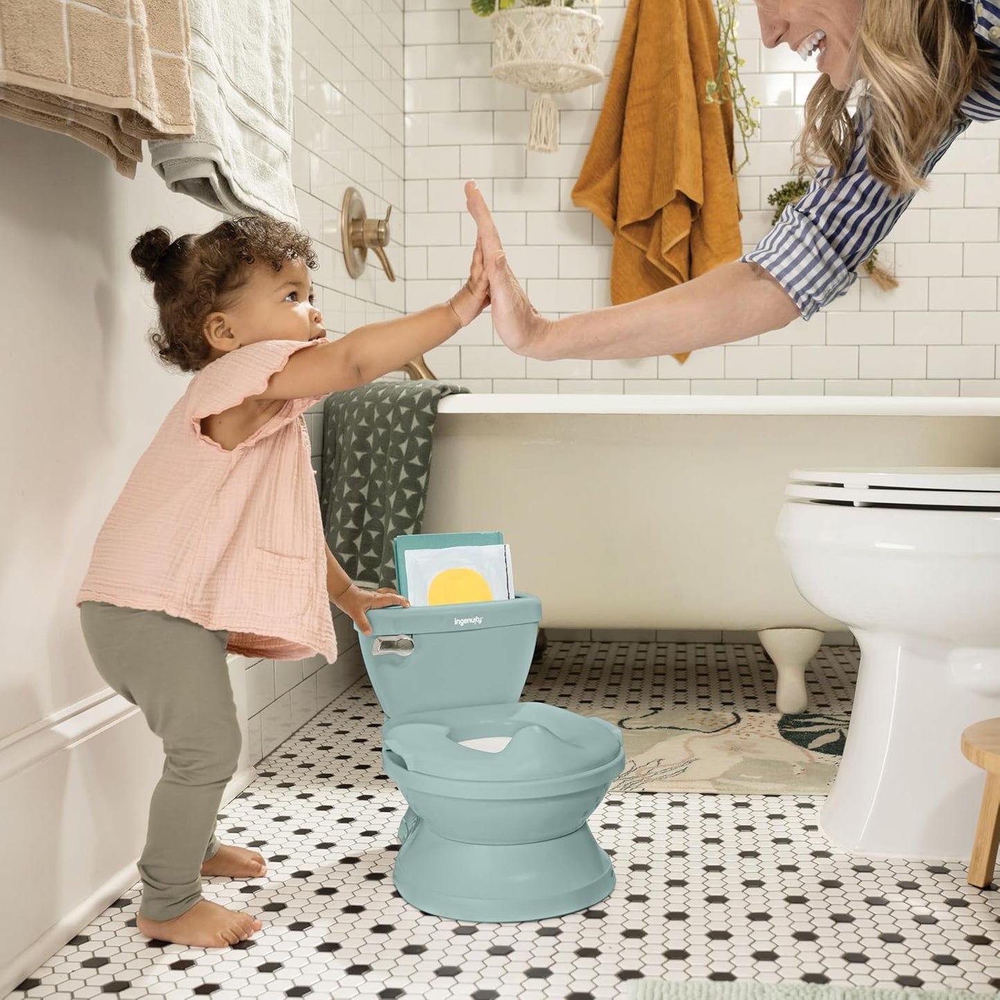 Ingenuity - Orinal Pro My Size en Verde, Orinal de Entrenamiento pa...