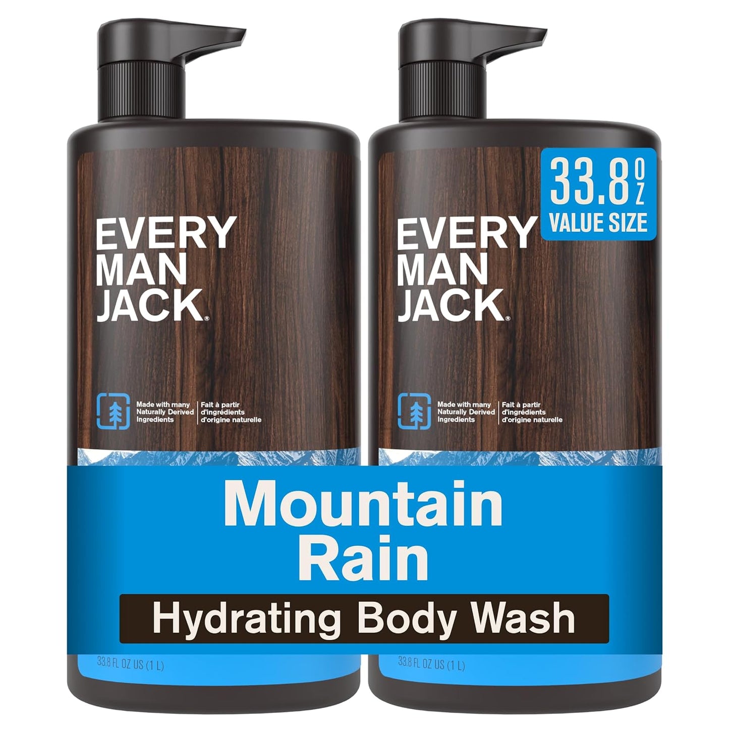 Every Man Jack Mountain Rain Gel de baño para hombre para todo tipo...