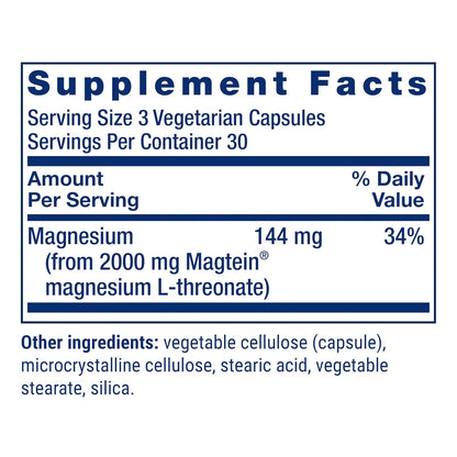 Life Extension Neuro-Mag Magnesio L-treonato, Salud de la Memoria,...