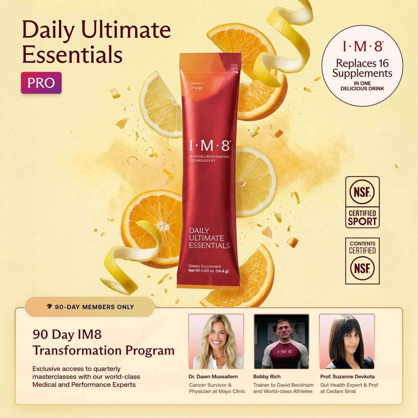 IM8 Daily Ultimate Essentials Suplemento multivitamínico todo en un...