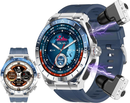 ATEVIX Reloj inteligente con auriculares, llamadas Bluetooth puede...
