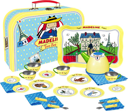 YOTTOY Madeline Collection - Juego de té de lata para niños de 23 p...