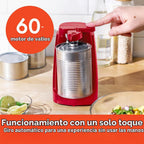 bella Abrelatas eléctrico y afilador de cuchillos, palanca de corte...