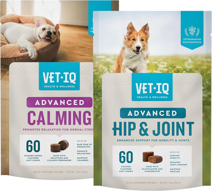 VetIQ Suplemento avanzado de glucosamina para cadera y articulacion...