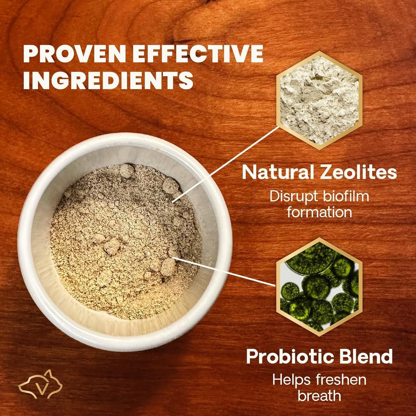 VetriScience Polvo dental para perros de boca saludable, paquete de...