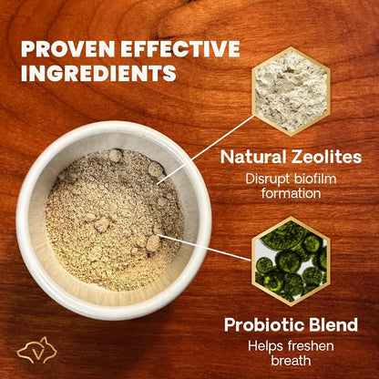 VetriScience Polvo dental para perros de boca saludable, paquete de...