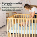 Paquete de 2 fundas protectoras de colchón impermeables para cuna,...
