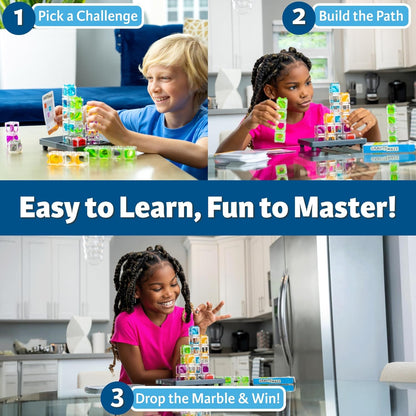 ThinkFun Gravity Maze - Juego de lógica con mármoles que caen - Juguete STEM desafiante para niños de 8 a 12 años - Laberinto de mármoles por gravedad - Diversión para desarrollar el cerebro - Regalo