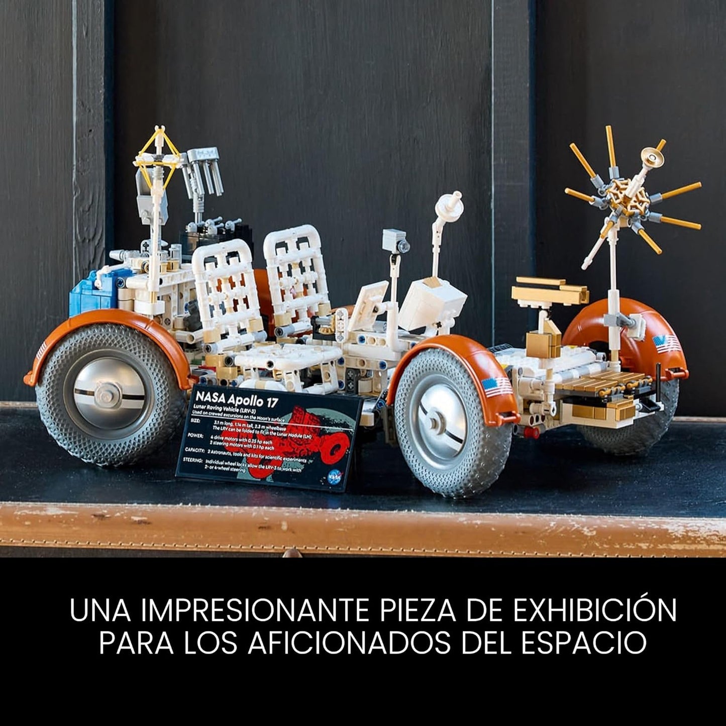LEGO Technic NASA Apollo Lunar Roving Vehicle LRV Set de construcción - Kits de manualidades para adultos, mayores de 18 años - Set de construcción de rover espacial con detalles auténticos - Regalo