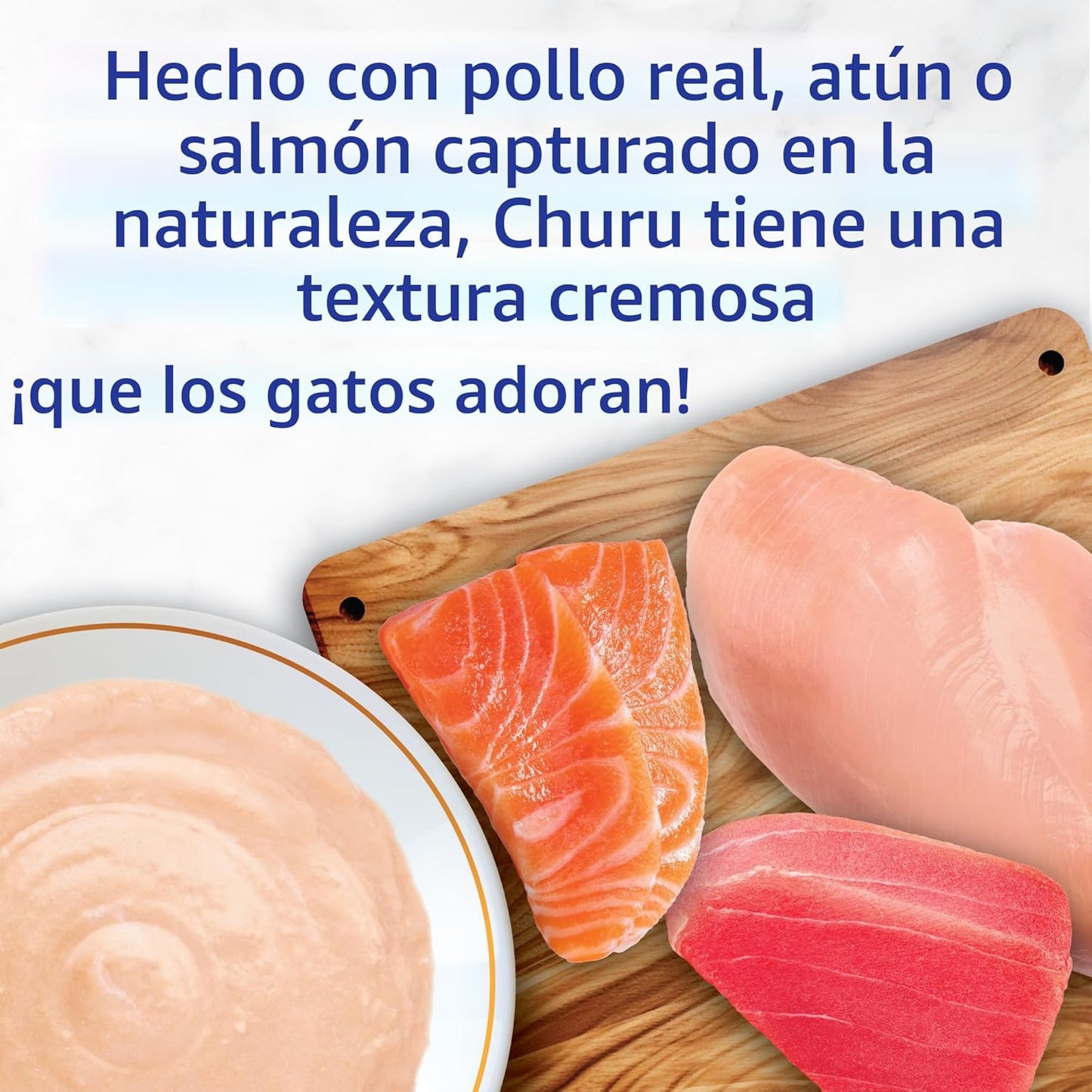 INABA - Golosinas Churu para gatos, puré cremoso para gatos, sin ce...