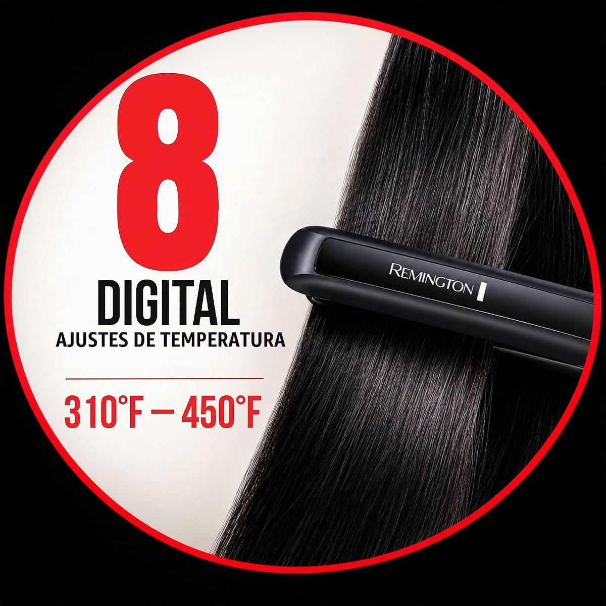 REMINGTON Plancha de pelo antiestática de 1", plancha plana de...
