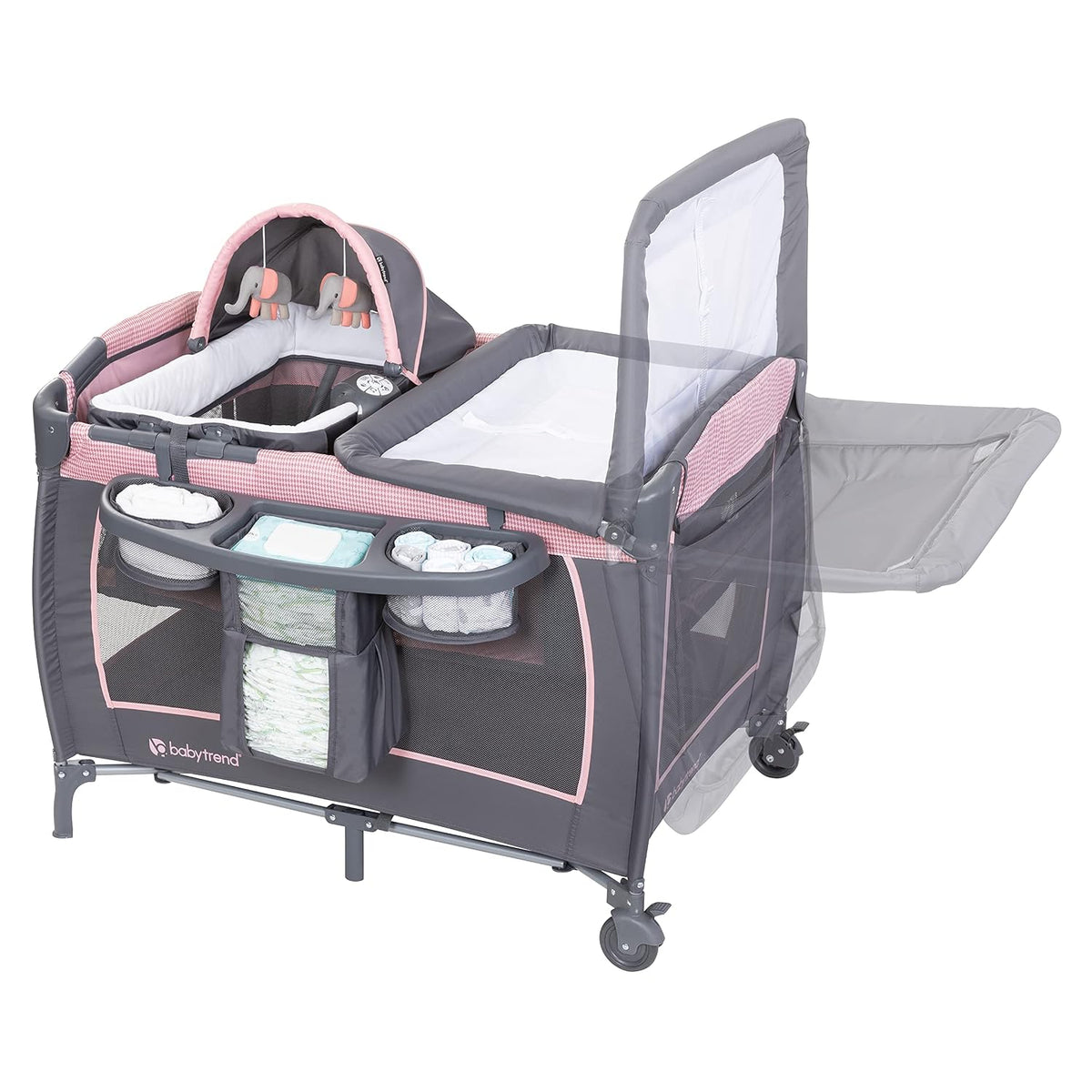Baby Trend - Cuna Lil Snooze Deluxe III, color rosa