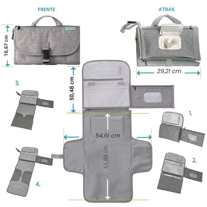 Kopi Baby Cambiador de pañales portátil, bolsa de viaje para cambia...