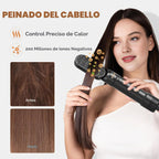 Cepillo secador de pelo 6 en uno, rizador de aire, cepillo redondo...