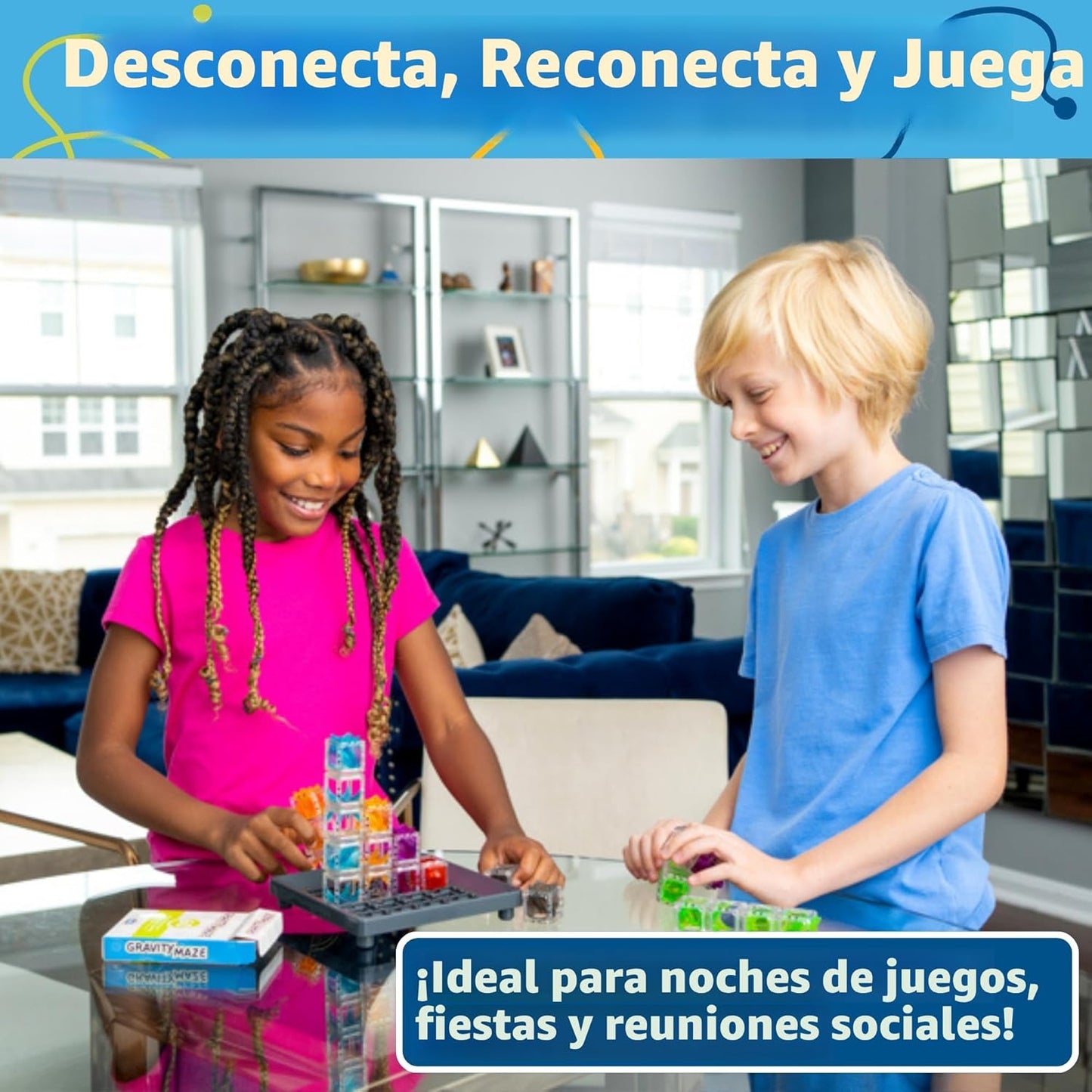 ThinkFun Gravity Maze - Juego de lógica con mármoles que caen - Juguete STEM desafiante para niños de 8 a 12 años - Laberinto de mármoles por gravedad - Diversión para desarrollar el cerebro - Regalo