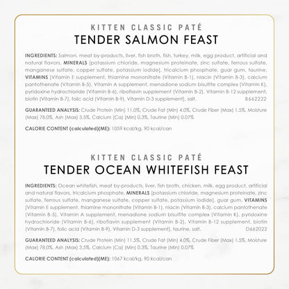 Fancy Feast Purina Festín tierno de pescado blanco del océano, pavo...