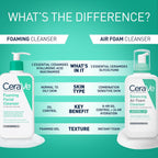 CeraVe Limpiador Facial Espumoso, Lavado Facial Diario para Piel Gr...