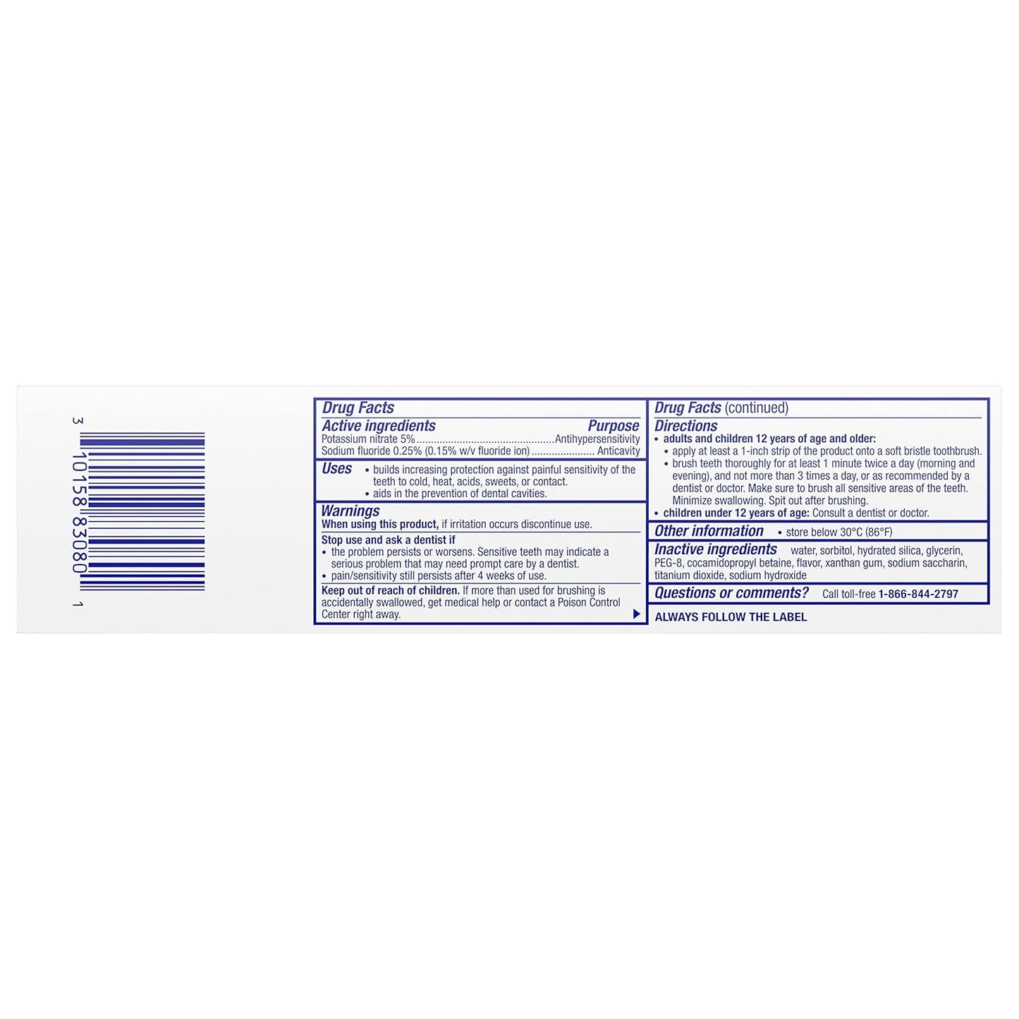 Sensodyne Pronamel Fresh Breath Pasta de dientes de esmalte para dientes sensibles y protección contra caries, Fresh Wave - 4 oz (paquete de 4)