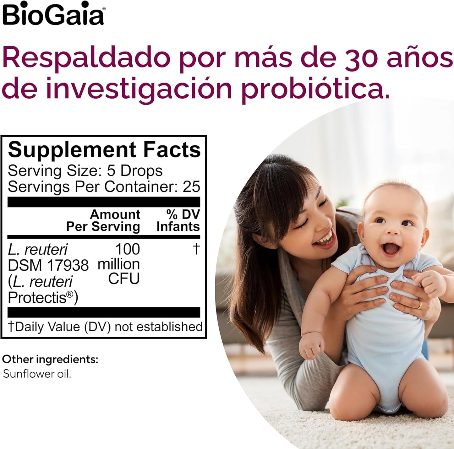 BioGaia Protectis Gotas de probióticos para bebé | Esenciales para...