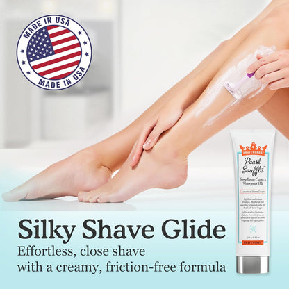 Shaveworks Pearl Soufflé Crema de afeitar para mujeres, loción de a...