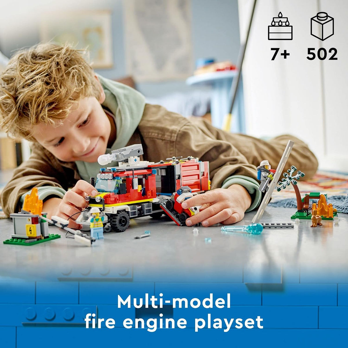 LEGO City Fire Command - Juego de construcción de camión de bombero...