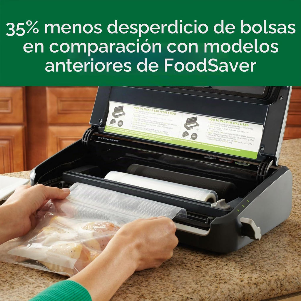 Máquina Selladora al Vacío FoodSaver, Detección Automática de Bolsa...