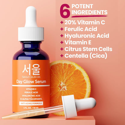 Korean Skin Care K Beauty - Sérum de ácido hialurónico 20% vitamina...
