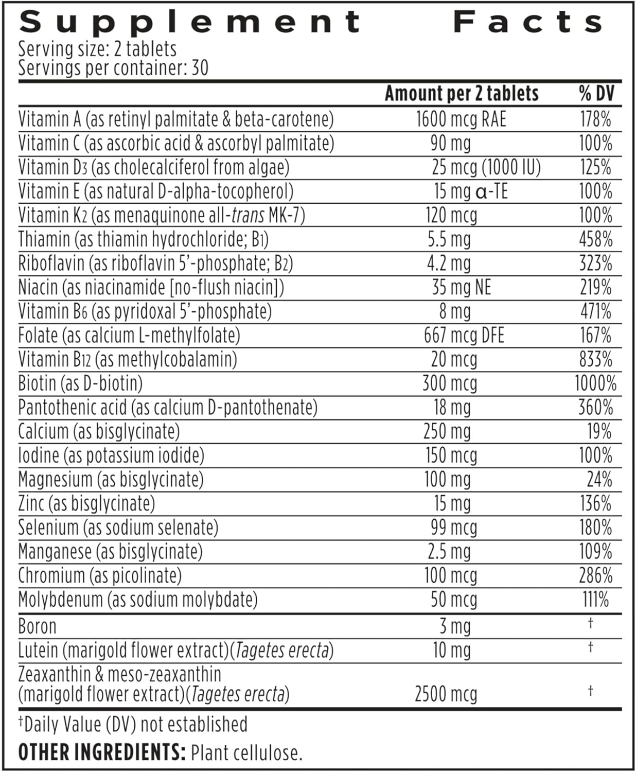 Igennus Multivitamínico metilado para mujeres de 50 años, calcio y...