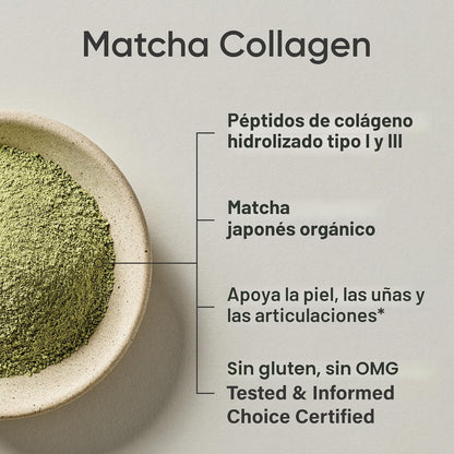 Sports Research Péptidos de Colágeno Premium en Polvo y Té Verde Ma...