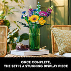 LEGO Botanicals - Ramo de flores silvestres artificiales, juego de...
