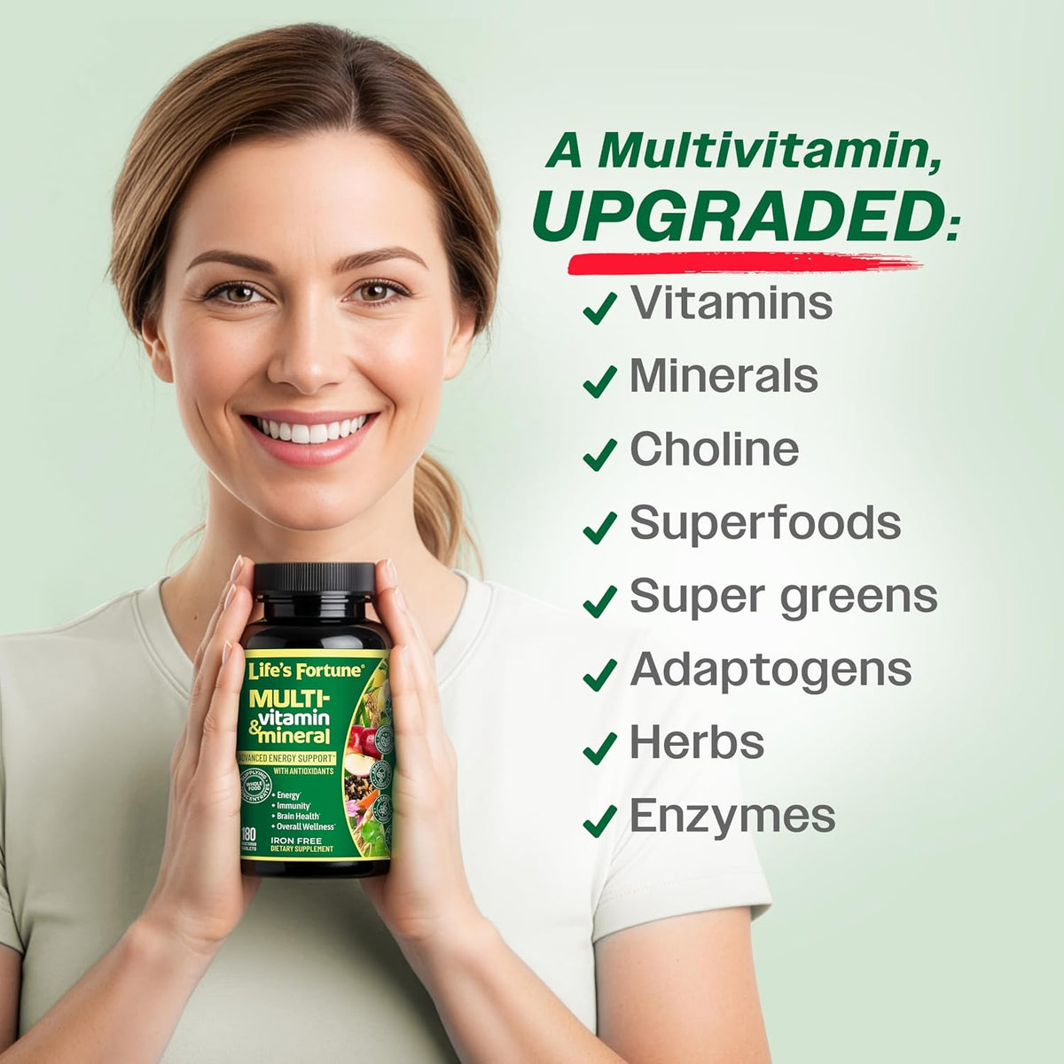Life's Fortune Suplemento multivitamínico y mineral integral pa...