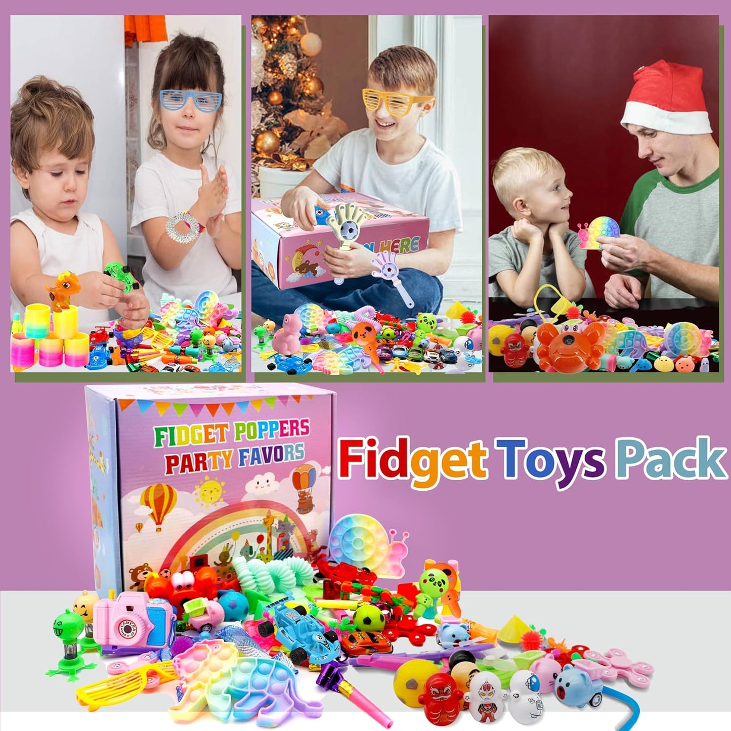 Más de 1000 piezas de recuerdos de fiesta para niños, paquete de ju...