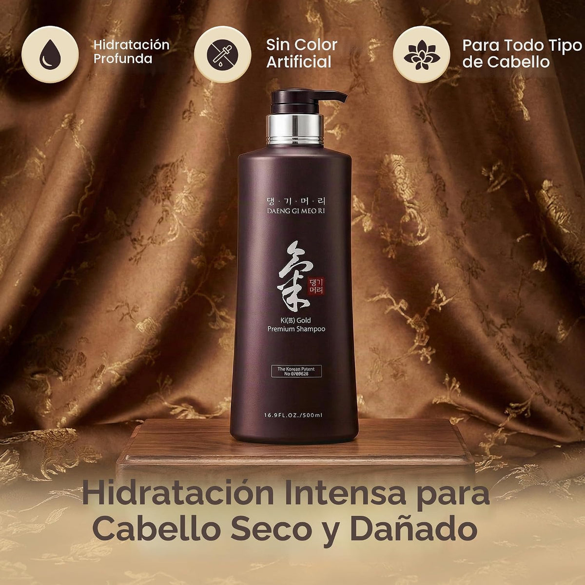 Daeng Gi Meo Ri Ki Gold Premium Champú 16.9 Fl Oz | Promueve el cre...